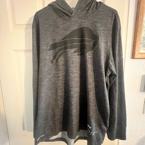 Buffalo Bills Nike Dry Fit with hood NFL team apparel. Light weight Men’s Large.